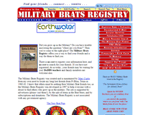 Tablet Screenshot of militarybrat.com